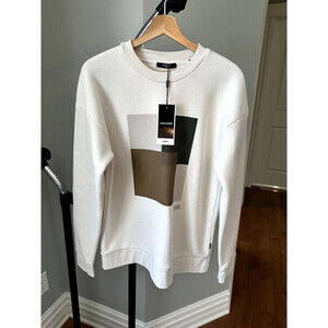 Jack & Jones Men's Premium Crew Neck Visual Graphic Sweatshirt Size M